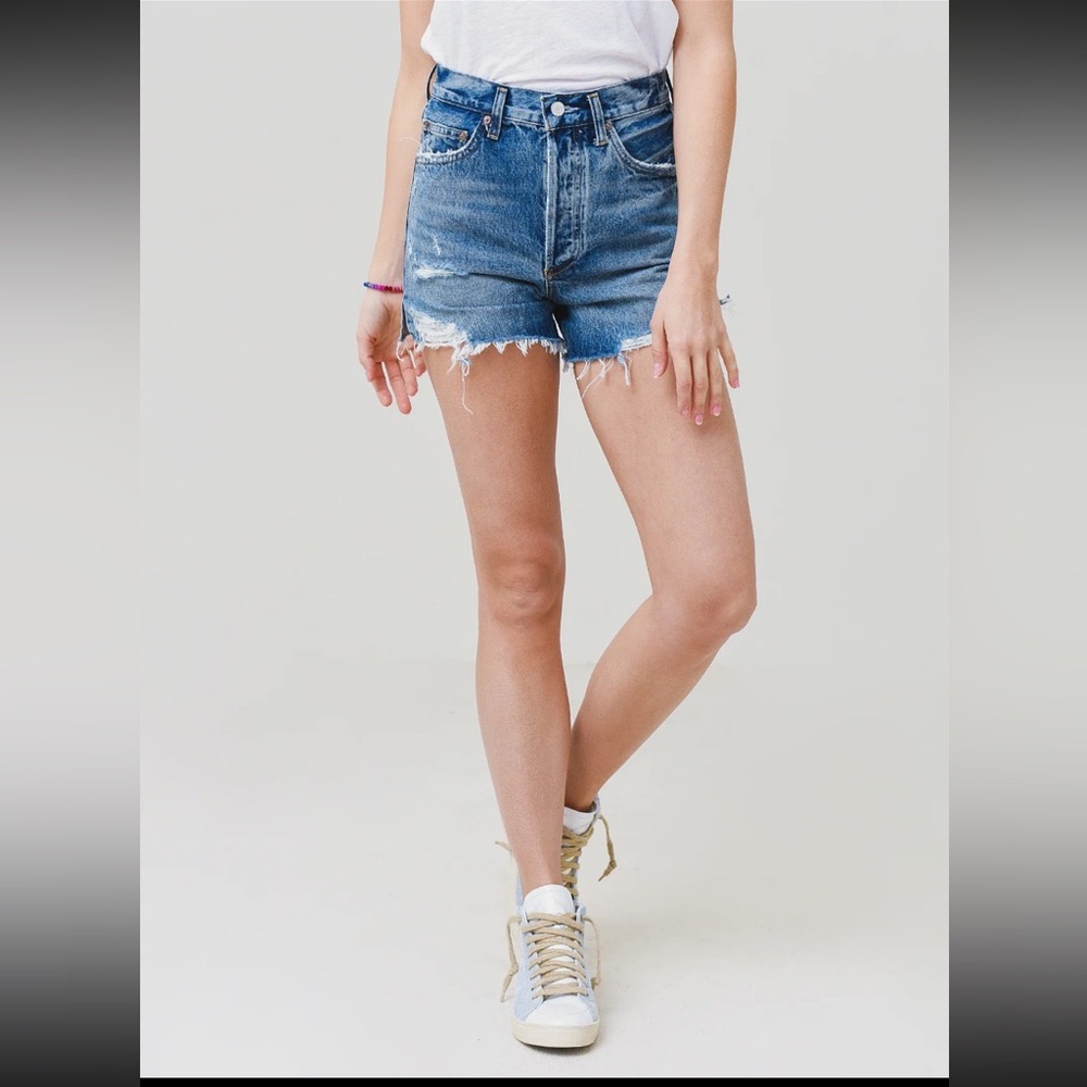 AGOLDE Dee Short A9029-1206 Clash High Rise Cutoff Denim Shorts Women’s 30